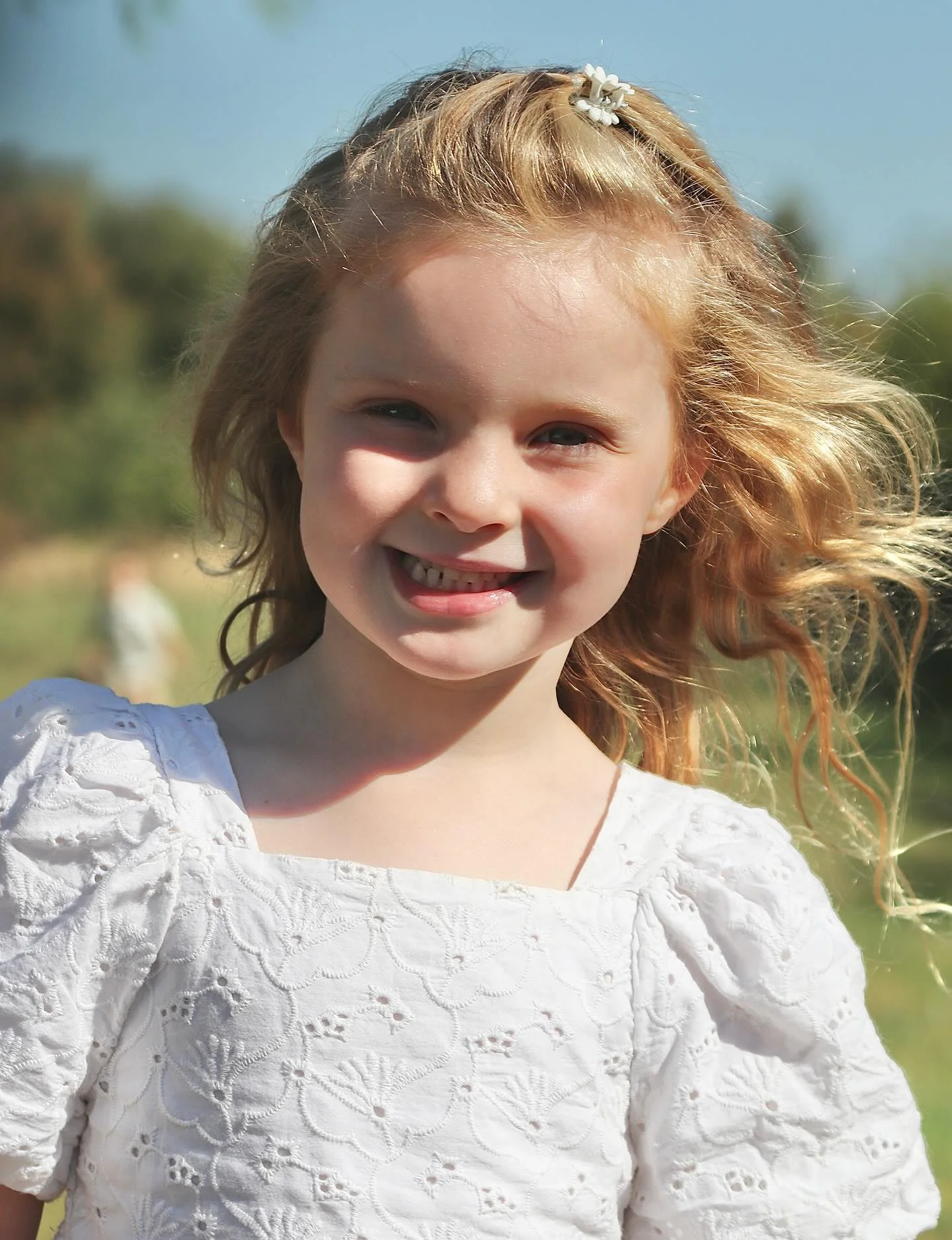 Beautiful child portrait session with natural expressions
